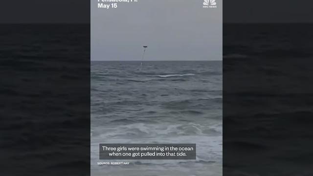 Video shows drone helping rescue girl caught in riptide Video shows drone helping rescue girl caught in riptide