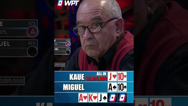 Royal flush draw for 5,225,000 pot! #shorts Royal flush draw for 5,225,000 pot! #shorts