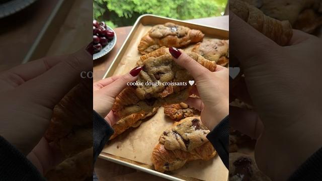 This is your sign to make the viral cookie dough croissants at home #baking #sweet #dessert This is your sign to make the viral cookie dough croissants at home #baking #sweet #dessert