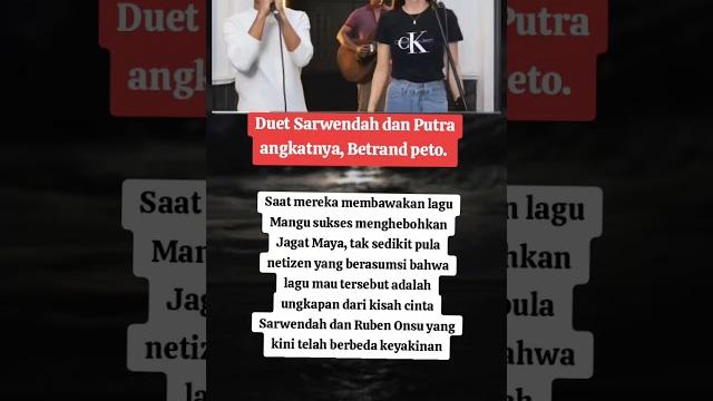 Duet sarwendah dan betrand peto lagu mangu #sarwendah #betrandpetoputraonsu #mangu #viralvideo Duet sarwendah dan betrand peto lagu mangu #sarwendah #betrandpetoputraonsu #mangu #viralvideo