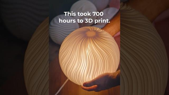 It took over 700 hours of printing It took over 700 hours of printing