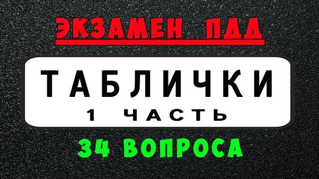 Билеты пдд: дорожные знаки - таблички пдд (1 часть) Билеты пдд: дорожные знаки - таблички пдд (1 часть)