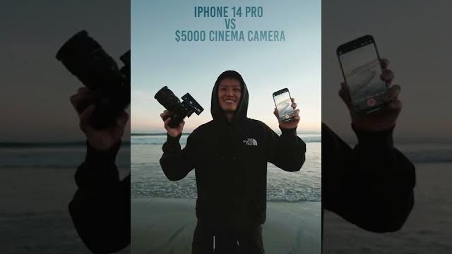 Iphone 14 pro vs $5000 cinema camera! #shorts Iphone 14 pro vs $5000 cinema camera! #shorts