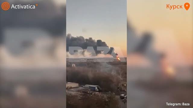 🟠аэродром в курске атаковал беспилотник 🟠аэродром в курске атаковал беспилотник