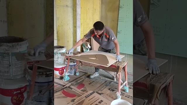 Tile installation p7167#shorts Tile installation p7167#shorts