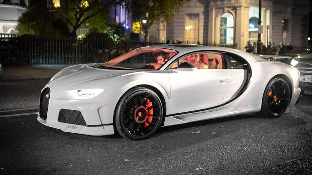 Qatar royal family member driving his $8.5million hermes bugatti chiron in central london Qatar royal family member driving his $8.5million hermes bugatti chiron in central london