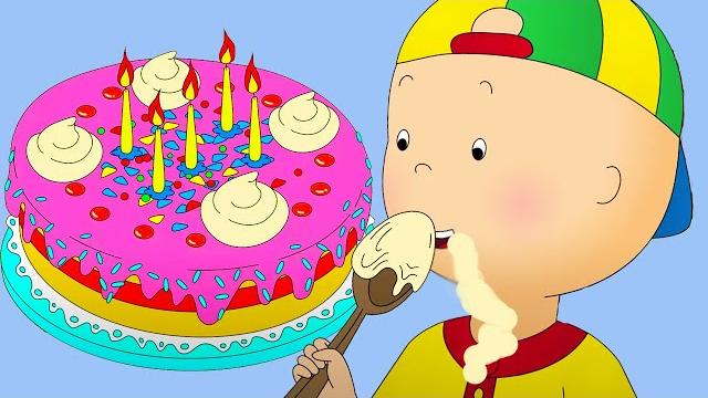 Birthday cake | caillou cartoon Birthday cake | caillou cartoon