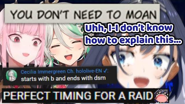 Ceci and calli raided kronii's stream at a bad time Ceci and calli raided kronii's stream at a bad time