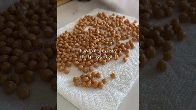 How to make crispy chickpeas in the airfryer How to make crispy chickpeas in the airfryer