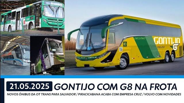 Novidade: gontijo recebe g8 na frota - novos ônibus salvador - volvo com novidades - piracicabana Novidade: gontijo recebe g8 na frota - novos ônibus salvador - volvo com novidades - piracicabana