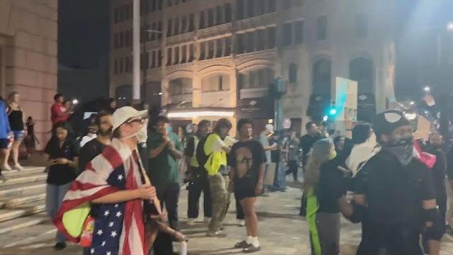 Protestors take over streets of downtown san antonio, speak out against ice operations Protestors take over streets of downtown san antonio, speak out against ice operations