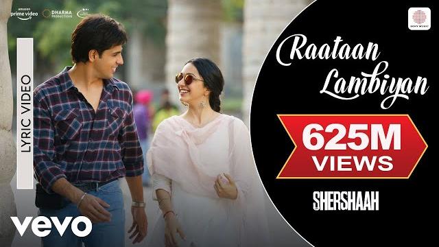 Raataan lambiyan - lyric video | shershaah | sidharth, kiara | tanishk b. | jubin | asees Raataan lambiyan - lyric video | shershaah | sidharth, kiara | tanishk b. | jubin | asees
