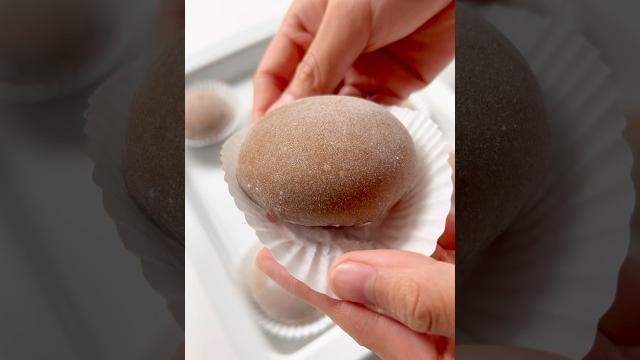 Would you try this coffee lava mochi? #mochi Would you try this coffee lava mochi? #mochi