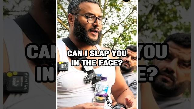 "let me slap you!" | mohammed hijab | speakers corner "let me slap you!" | mohammed hijab | speakers corner