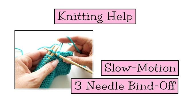 Knitting help - slow motion 3 needle bind-off Knitting help - slow motion 3 needle bind-off