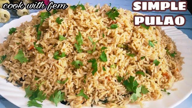 Simple pulao recipe | sonamasuri rice pulao | khushka recipe | easy pulao by cook with fem Simple pulao recipe | sonamasuri rice pulao | khushka recipe | easy pulao by cook with fem