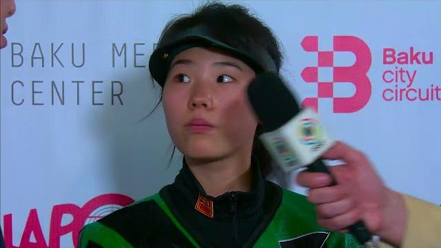 Interview zhilin wang (chn) silver medal 10m air rifle women 2023 baku aze issf world championship Interview zhilin wang (chn) silver medal 10m air rifle women 2023 baku aze issf world championship