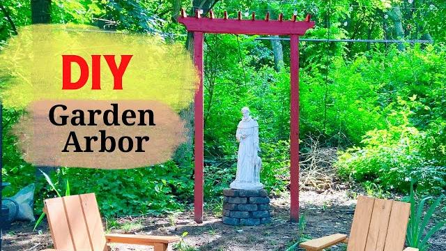 How to build a simple garden arbor - wedding - easy weekend project - plan available- outdoor living How to build a simple garden arbor - wedding - easy weekend project - plan available- outdoor living