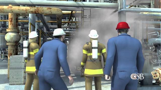 Animation of fire at chevron's richmond refinery, august 6, 2012 Animation of fire at chevron's richmond refinery, august 6, 2012