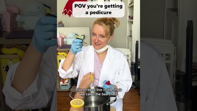 Pov you're getting a pedicure Pov you're getting a pedicure