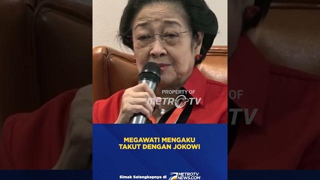 Megawati mengaku takut dengan jokowi #shorts Megawati mengaku takut dengan jokowi #shorts