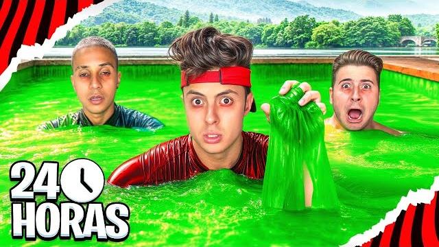 Fiz a maior piscina de slime do mundo! *bati o record ? Fiz a maior piscina de slime do mundo! *bati o record ?