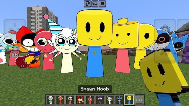 Sprunki oc noob nextbot added in minecraft pe Sprunki oc noob nextbot added in minecraft pe