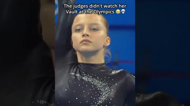 She was on track to win a medal too is this fair? #gymnastics #judge #zero #vault #olympics She was on track to win a medal too is this fair? #gymnastics #judge #zero #vault #olympics