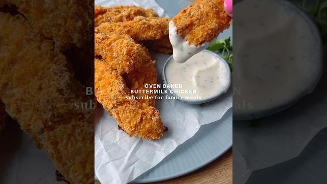 Oven baked buttermilk chicken | breaded tenders Oven baked buttermilk chicken | breaded tenders