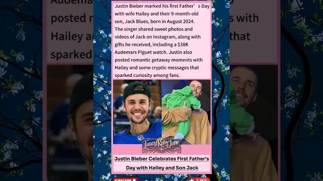 Justin bieber celebrates first father's day #hollywood #justinbieber #haileybieberandjustinbieber Justin bieber celebrates first father's day #hollywood #justinbieber #haileybieberandjustinbieber