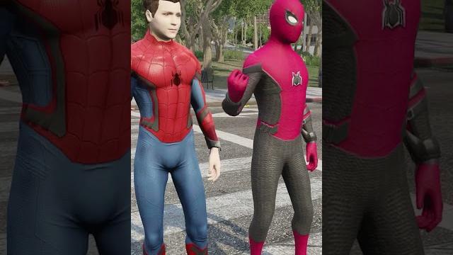 Spider man vs iron man - battle #shorts Spider man vs iron man - battle #shorts