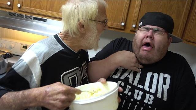 Angry grandpa's egg salad freakout!! Angry grandpa's egg salad freakout!!