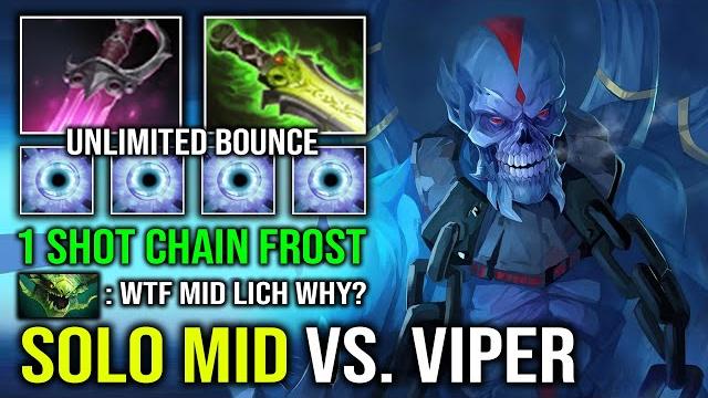 How to solo mid lich against viper with 1 shot khanda unlimited chain frost bounce dota 2 How to solo mid lich against viper with 1 shot khanda unlimited chain frost bounce dota 2