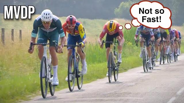 Mathieu van der poel bullied in hot breakaway fight | criterium du dauphiné 2025 stage 3 Mathieu van der poel bullied in hot breakaway fight | criterium du dauphiné 2025 stage 3