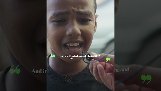 Touching quran recitation by street boy in yemen! #shorts Touching quran recitation by street boy in yemen! #shorts