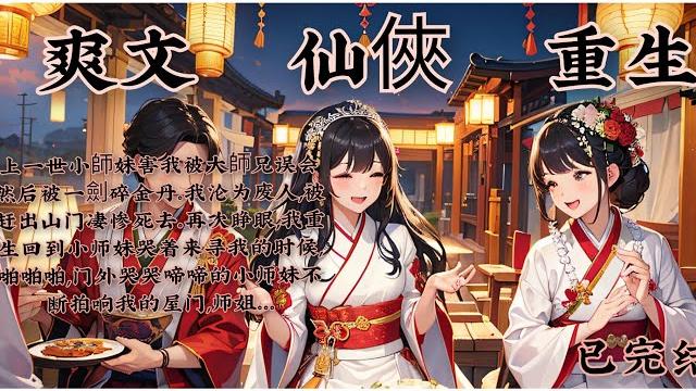 #爽文#仙俠# 上一世小師妹害我被大師兄误会然后被一劍碎金丹。我沦为废人,被赶出山门凄惨死去。再次睁眼,我重生回到小师妹哭着来寻我的时候,啪啪啪,门外哭哭啼啼的小师妹不断拍响我的屋门,师姐。。。 #爽文#仙俠# 上一世小師妹害我被大師兄误会然后被一劍碎金丹。我沦为废人,被赶出山门凄惨死去。再次睁眼,我重生回到小师妹哭着来寻我的时候,啪啪啪,门外哭哭啼啼的小师妹不断拍响我的屋门,师姐。。。