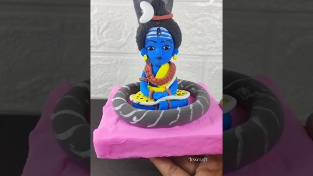 Bholenath making with clay ️/ #shorts Bholenath making with clay ️/ #shorts