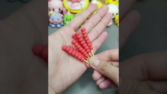 粘土 糖葫蘆 | 趣味diy 創意手工 #diy #shorts 粘土 糖葫蘆 | 趣味diy 創意手工 #diy #shorts