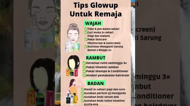 Tips glow up untuk remaja Tips glow up untuk remaja