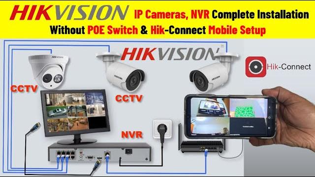 Cctv camera installation with nvr | ip camera, mobile setup, hikvision nvr complete installation Cctv camera installation with nvr | ip camera, mobile setup, hikvision nvr complete installation