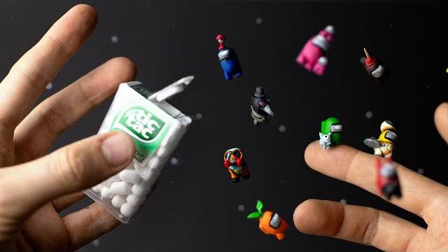 Creating among us outfits & skins – with tic tacs & polymer clay Creating among us outfits & skins – with tic tacs & polymer clay