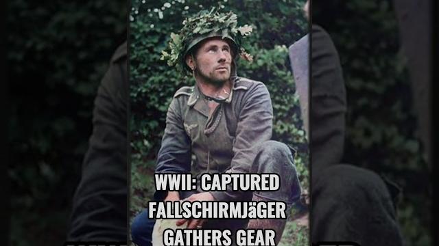 Ww2 historic footage colorized: wwii captured fallschirmjäger gathers gear #history #ww2stories Ww2 historic footage colorized: wwii captured fallschirmjäger gathers gear #history #ww2stories