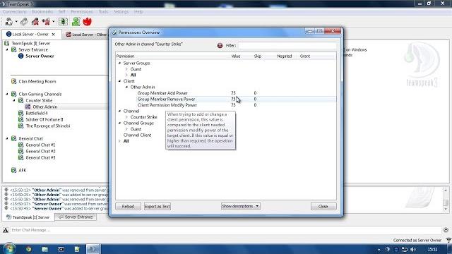 Set up teamspeak 3 permissions, create safe admin groups, secure channels. avoid getting hacked... Set up teamspeak 3 permissions, create safe admin groups, secure channels. avoid getting hacked...