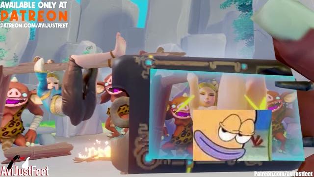 Zelda tears of tickling feet tickle Zelda tears of tickling feet tickle