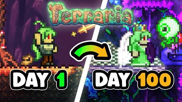 I spent 100 days in terraria's zenith seed! I spent 100 days in terraria's zenith seed!