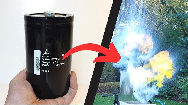 Blowing up big capacitors! Blowing up big capacitors!