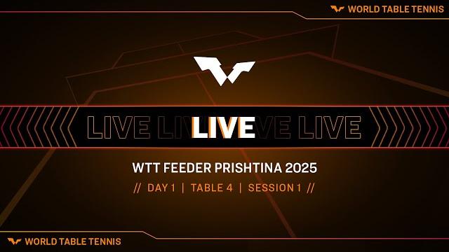 Live! | t4 | day 1 | wtt feeder prishtina 2025 | session 1 Live! | t4 | day 1 | wtt feeder prishtina 2025 | session 1