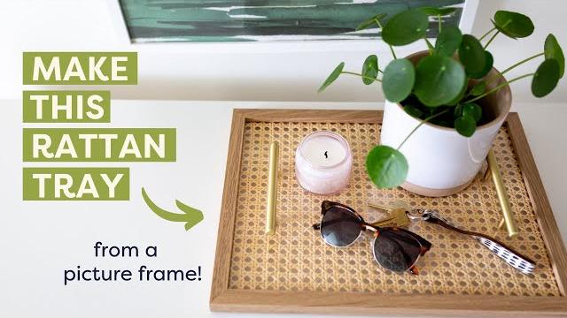Diy rattan tray Diy rattan tray