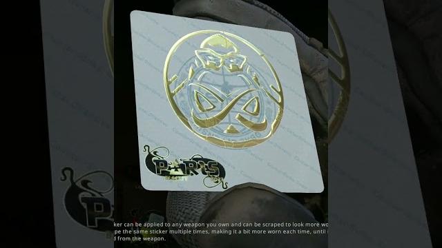 Gold paris2023 contenders team stickers Gold paris2023 contenders team stickers