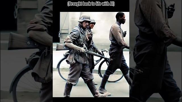 Ww2 historic footage colorized: french prisoner of war #history #military #ww2 #ww2stories Ww2 historic footage colorized: french prisoner of war #history #military #ww2 #ww2stories